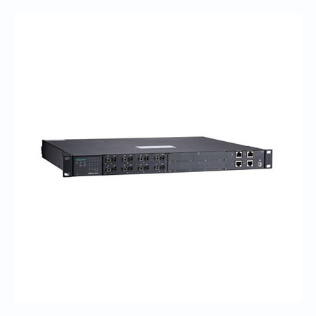 MOXA 8Port Fiber St, Rugged Device Server, 2X10/100M Rj45 1588V2, 2X10/100M NPort S9650I-8F-2HV-E-T
